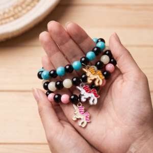 Magical Unicorn Beaded Stretch Bracelet Combo (Pack of 3)