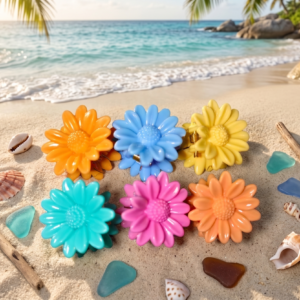 Mini Flower Claw Clips for Hair Combo (Pack Of 6)