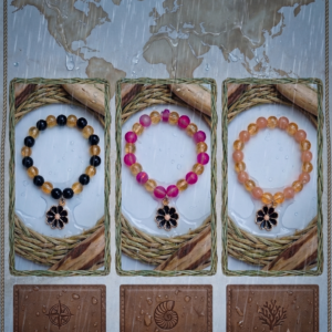 Stackable Beaded Charm Bracelet Trio ( Combo Pack of 3 )