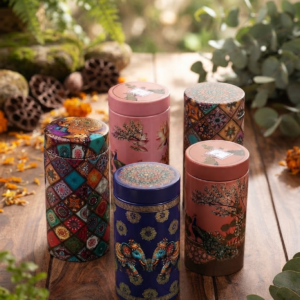 Printed Air tight container - 6 inch ( Multi Design )