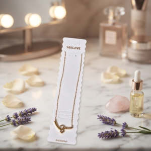 Anti-tarnish Gold-Plated Curved Bar Necklace