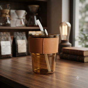 Glass sipper bottle 400ml