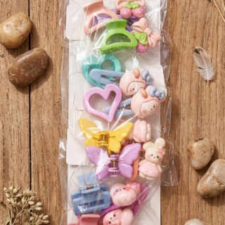 Cute Pastel Hair Clip & Accessory Set ( Assorted )