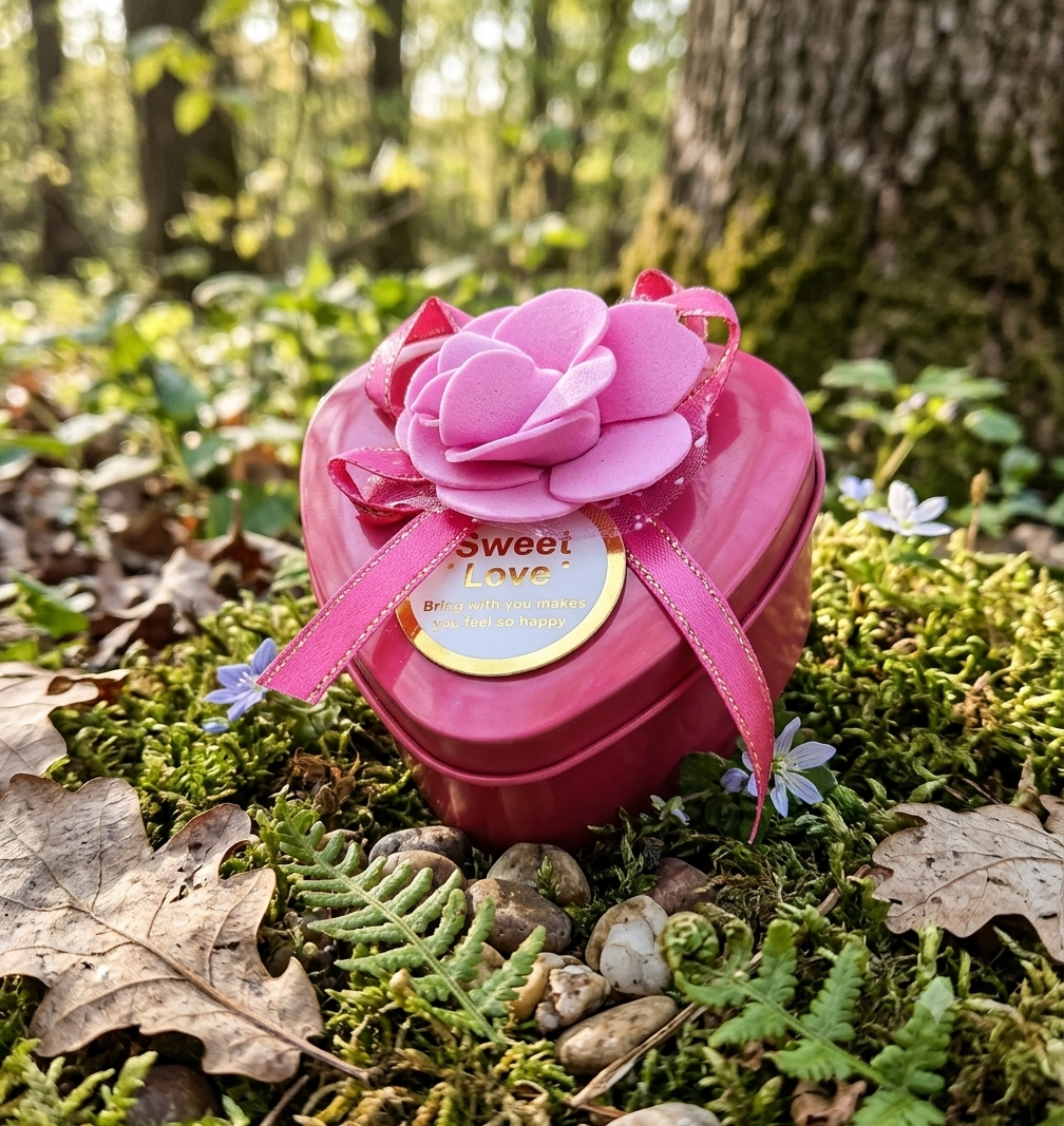 Heart-Shaped Flower Gift Box Small ( Assorted )