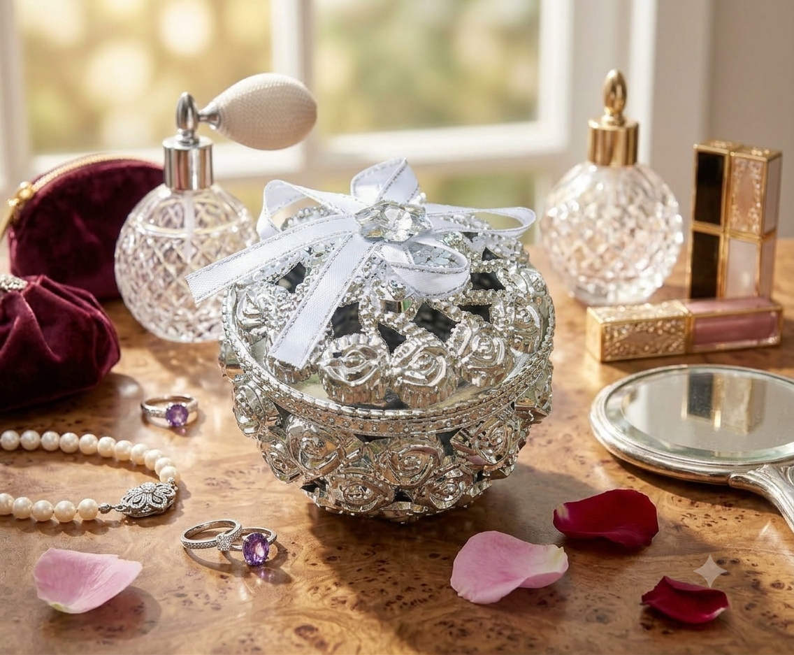 Silver Jewelry Box - Image 2